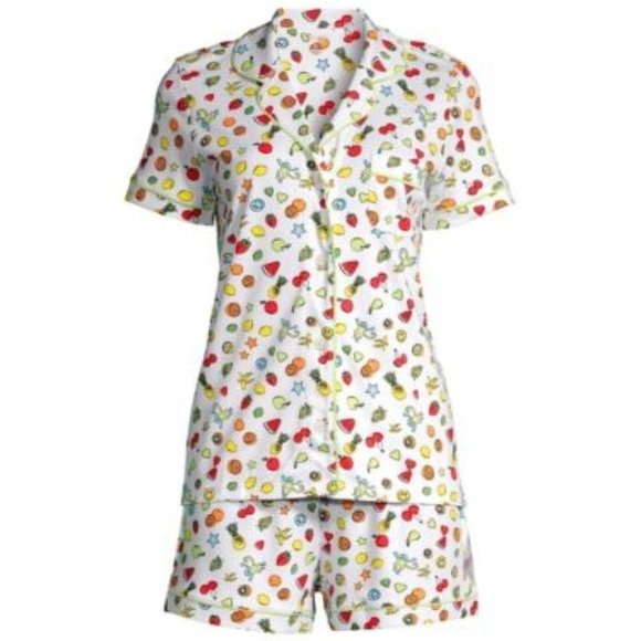 Roller Rabbit Other - ROLLER RABBIT NWT TUTTI FRUITTI Monkey Polo Pajama Set Short Size Large
